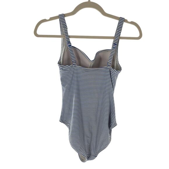 Nip Tuck Swim Light Blue Sorrento Stripe Joanne One Piece Swimsuit - Picture 5 of 10